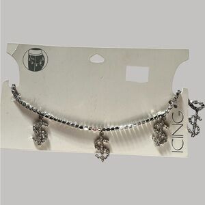 *new* Icing Silver Chain Pants with Dollar Sign Charms